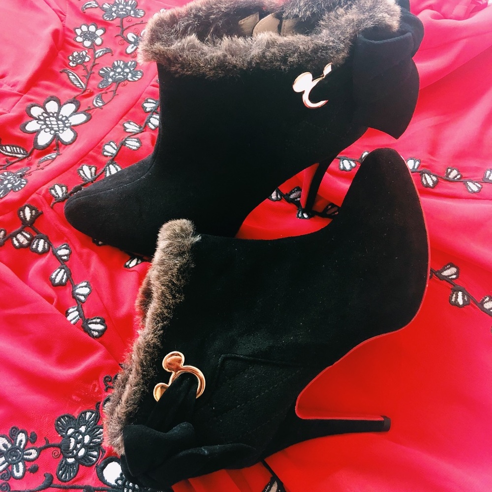 🆕Diana-Disney Mickey High Heel Ankle Boots